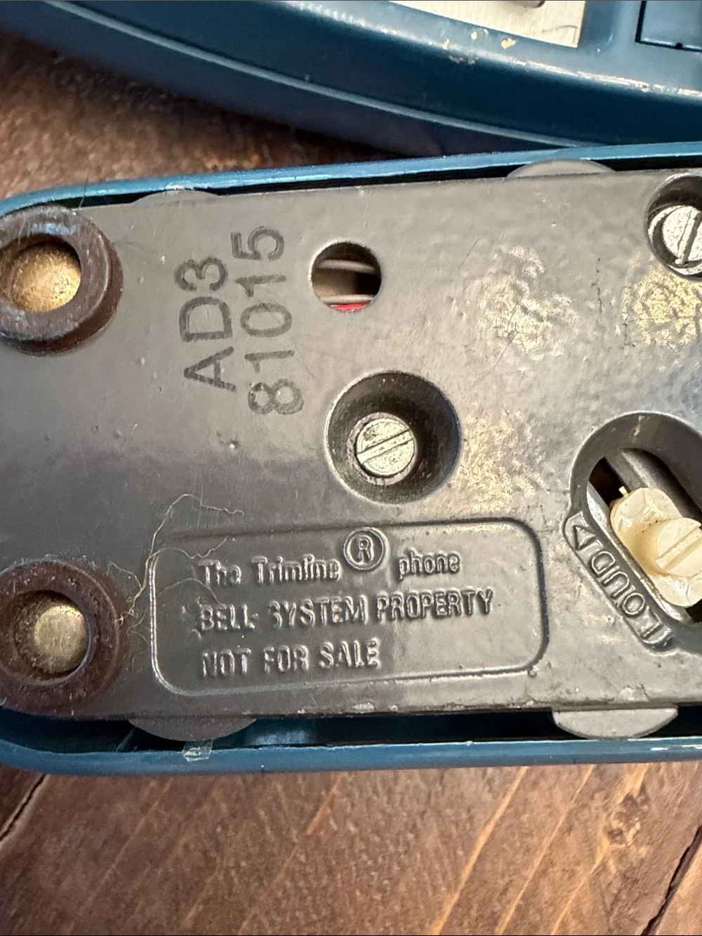 Vintage Western Electric Bell Mediterranean Blue Trimline Touch Tone Phone 📞